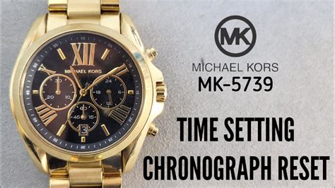 nie działa chronograf michael kors|michael kors mk 5739 reset.